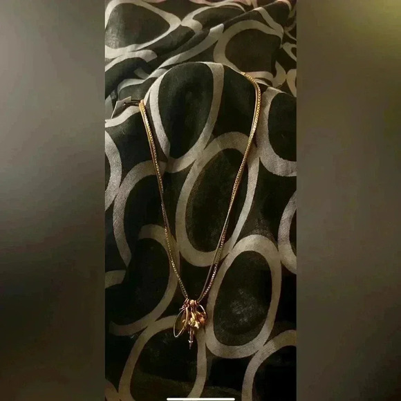 Henri Bendel Rose Gold Charm Necklace NWT - Picture 1 of 6